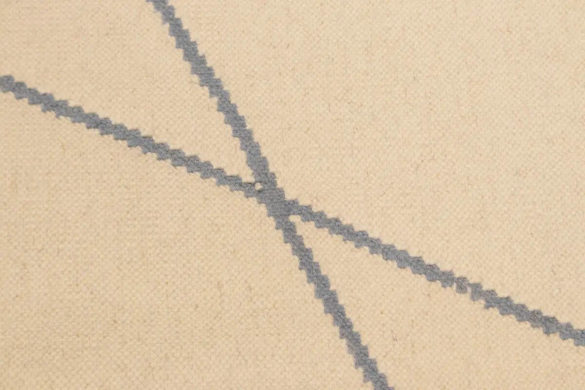 Large Contemporary Floral Dhurrie Rug Reversible