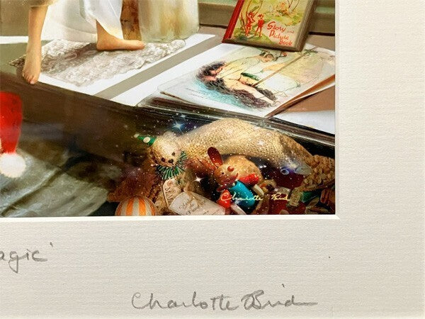 Charlotte Bird (Uk) Signed Photograph Print "Fairy Cat" Art Framed