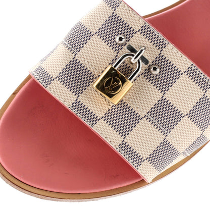 Louis Vuitton Women'S Lock It Flat Mule Sandals Damier