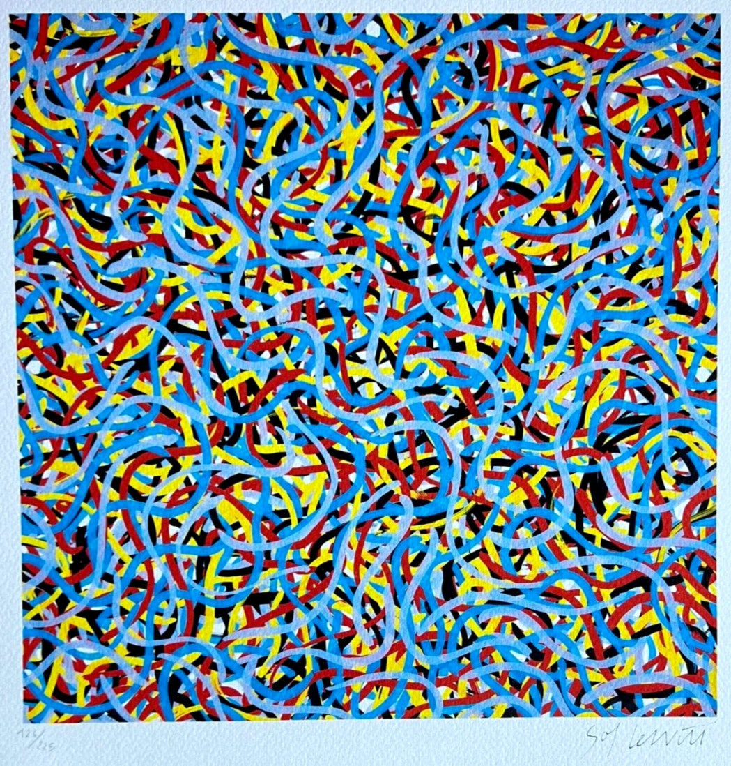 Sol Lewitt Lithograph Coa Numbered Pencil A Hand Signed O.P Robert Morris