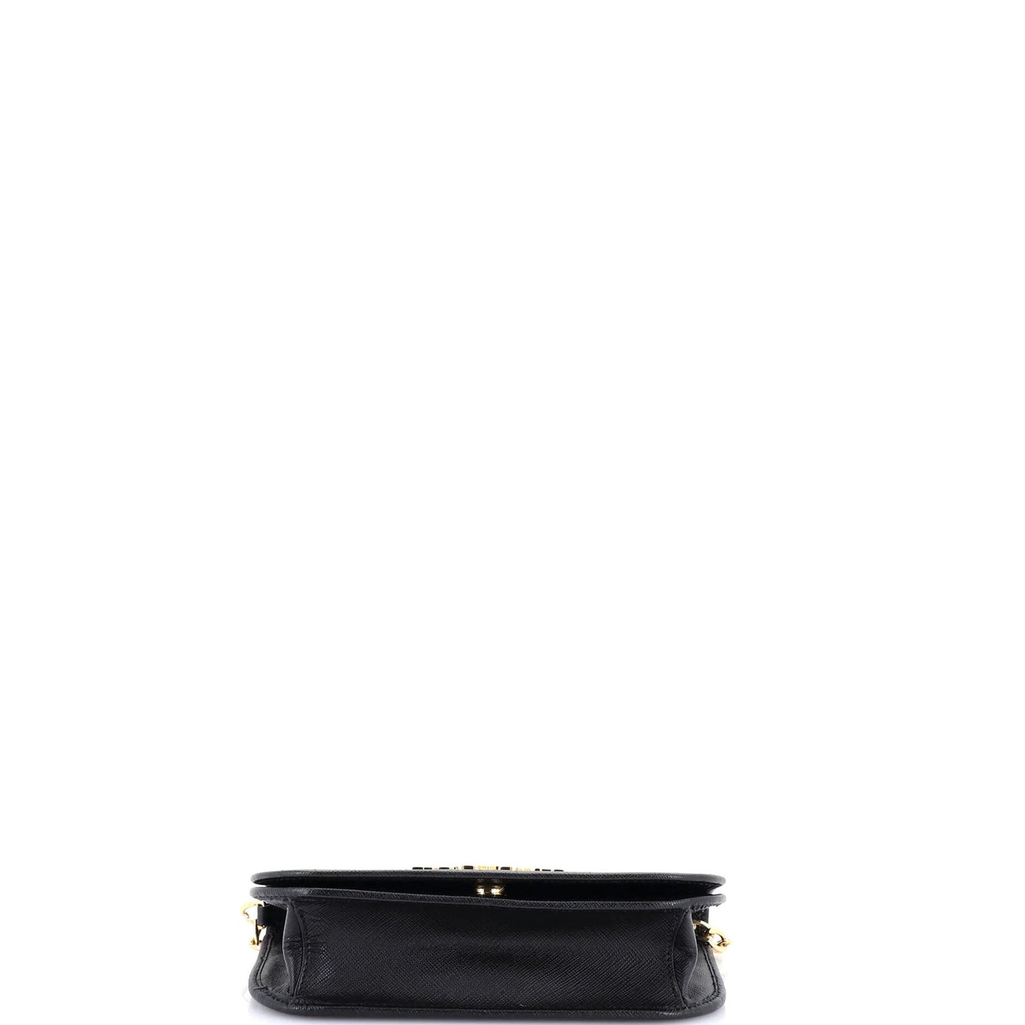 Prada Convertible Flap Clutch Saffiano Leather Small