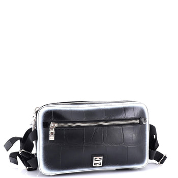 Givenchy Bum Bag Crocodile Embossed Leather