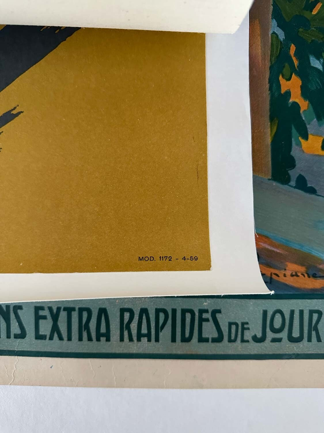 Michelin Bibendum Original Italian Poster 1959  Motorcycle Advertising 19X27In