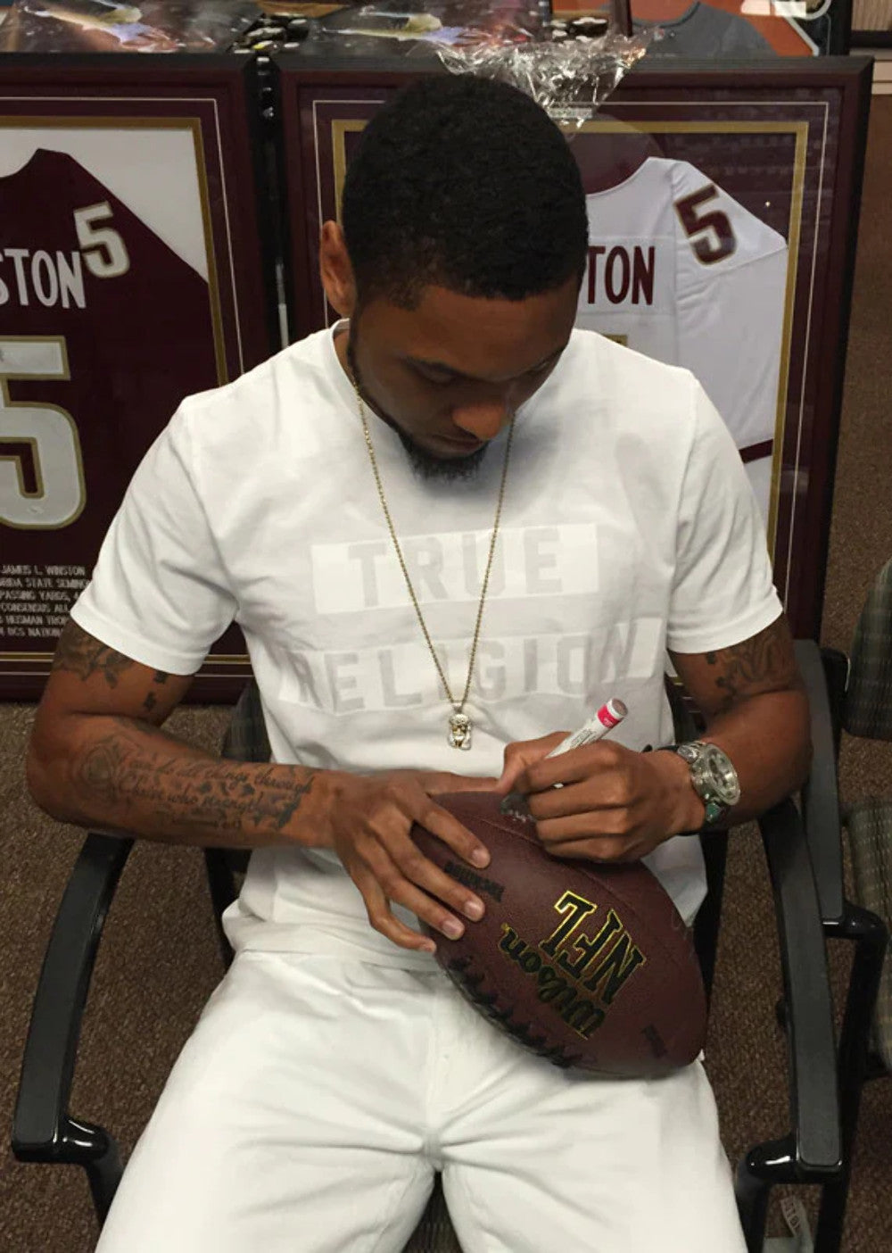 Rashad Greene Autographed Wilson Nfl Football (Jsa)