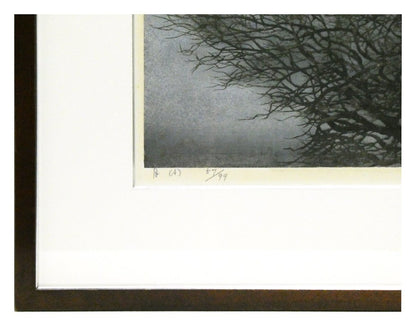Hoshi Joichi "Moon" 1975 Autographed Woodblock Print 57 of 99