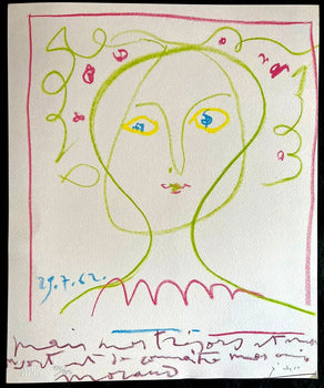 Pablo Picasso Lithograph Coa Signed Numbered Limited 180