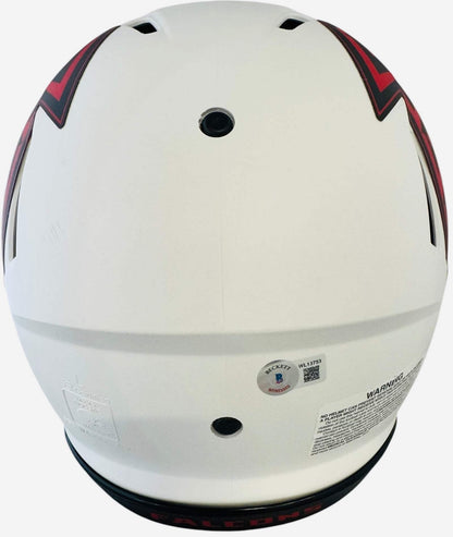 Kyle Pitts Autographed Falcons Lunar Eclipse Alternate Authentic Helmet (Beckett