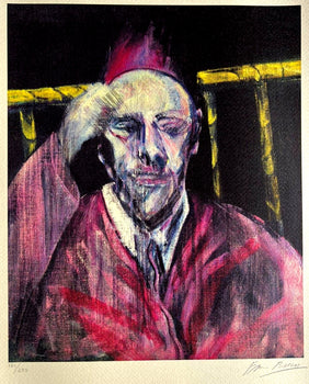 Francis Bacon Lithograph Coa Signed Pen Numbered