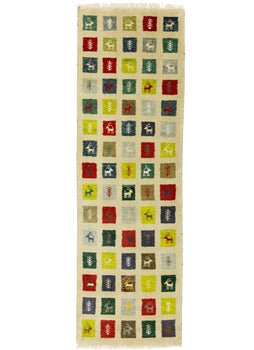 Handmade Pictorial Tribal Indo-Gabbeh Oriental