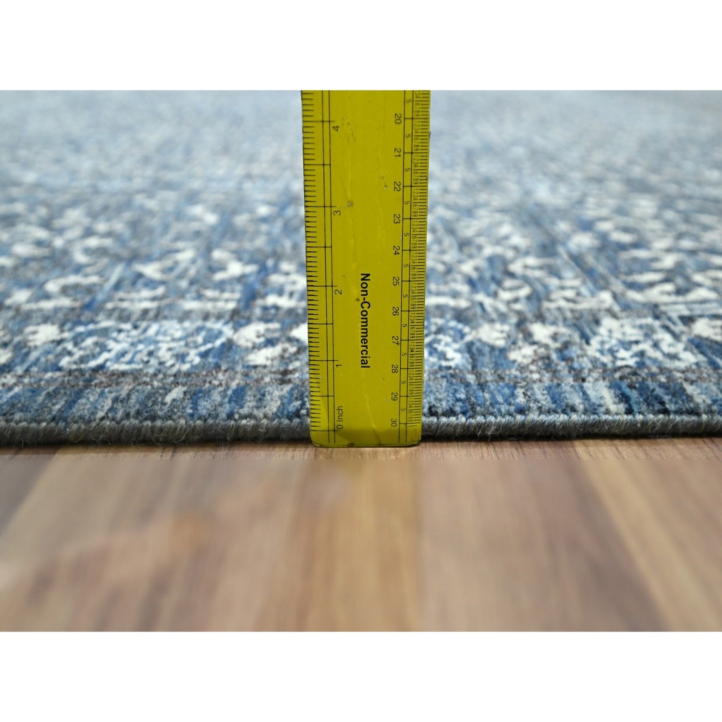 8'X10'4" Blue Mamluk Design 14Th Century Influence Hand Knotted Wool Rug