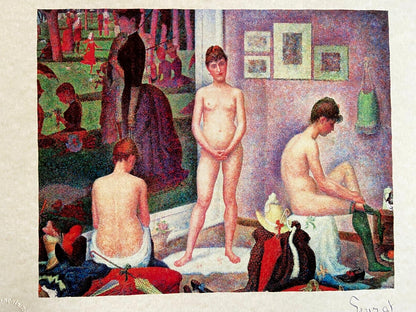 Georges Seurat, Lithograph Coa 175 Ex. Signed Op Numbered In Pencil Crayon