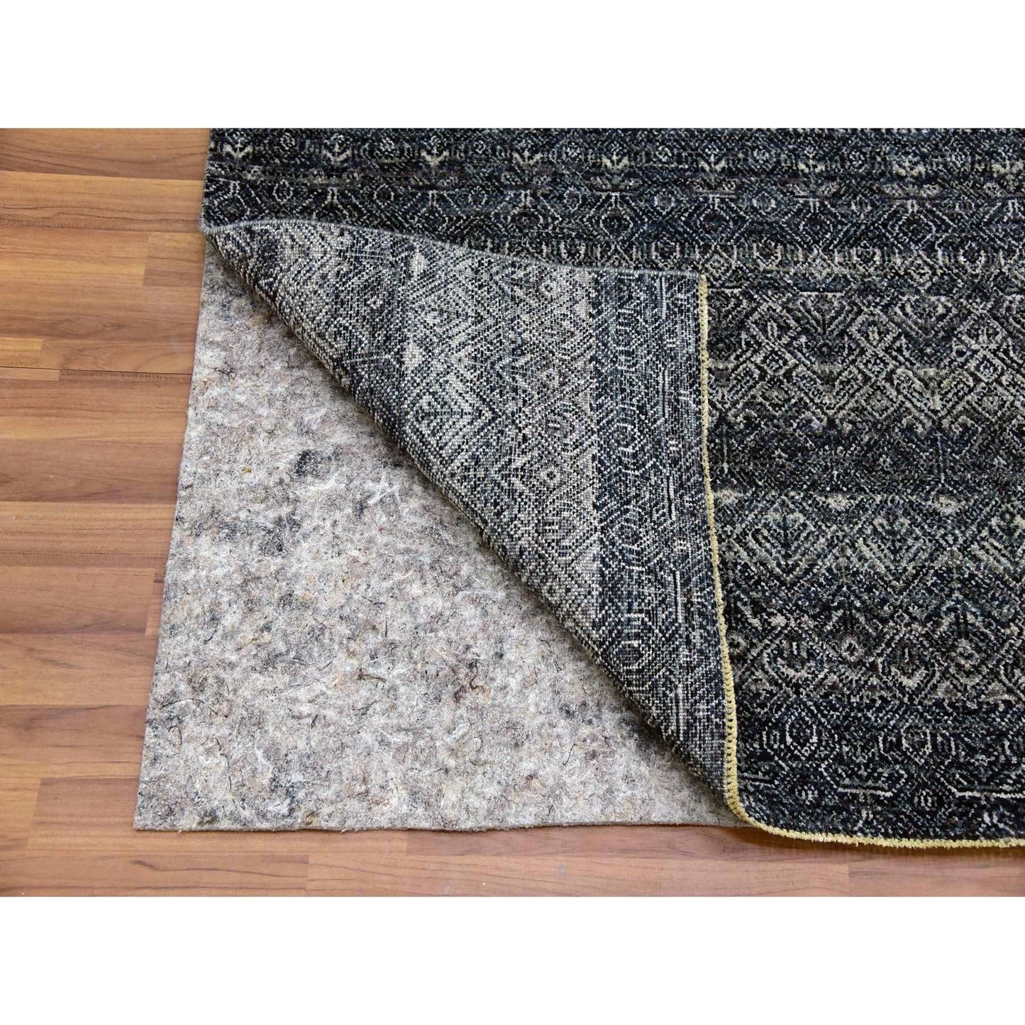 5'X7'1" Gray 100% Wool Hand Knotted Kohinoor Herrita Oriental Rug