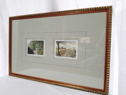 Keith Melling Signed Prints Summer Hillside & Toward Home Landscape Art