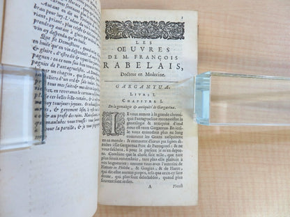 Francois Rabelais 1663 Les Oeuvres De M. Francois Rabelais Amsterdam First
