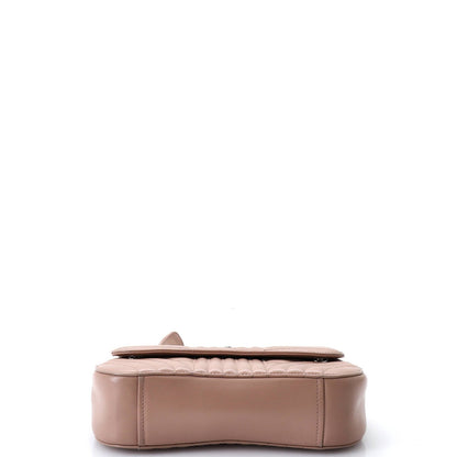 Prada Curved Flap Chain Shoulder Bag Diagramme Quilted Leather Small