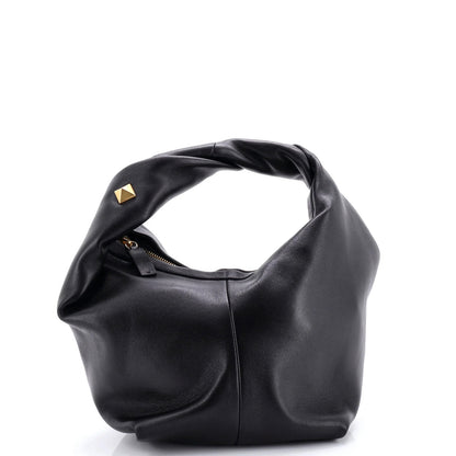 Valentino Garavani Roman Stud Hobo Leather Medium