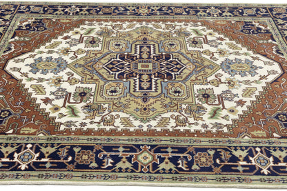 8X10 Ft Heriz Serapi Oriental Rug Traditional