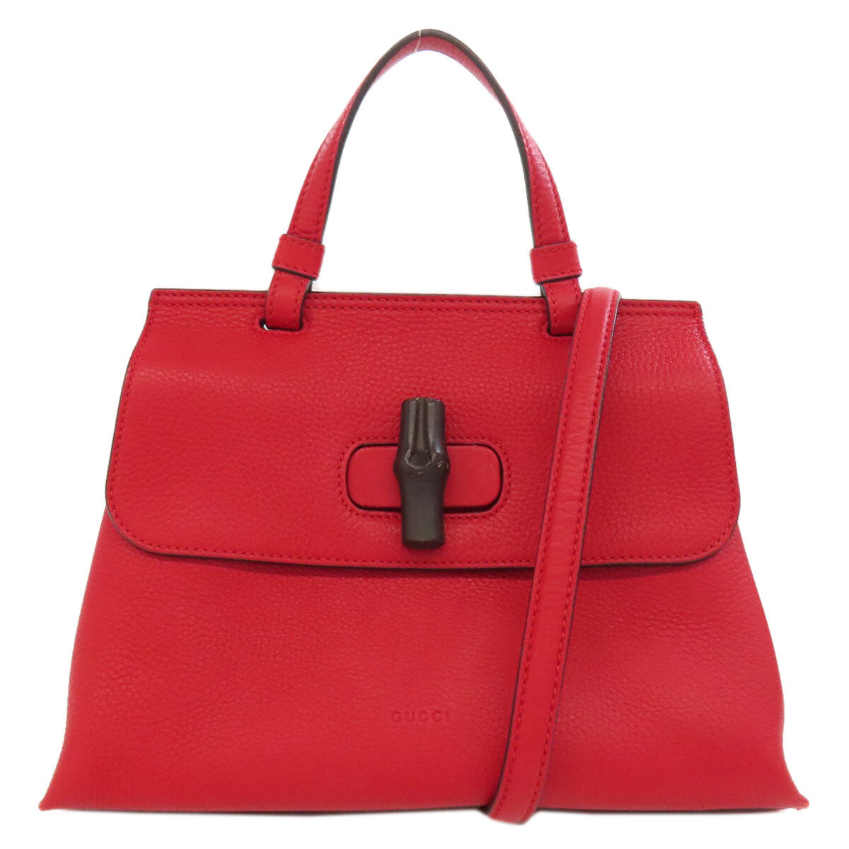 Gucci  370831 Handbag Bamboo Daily 2Way Leather