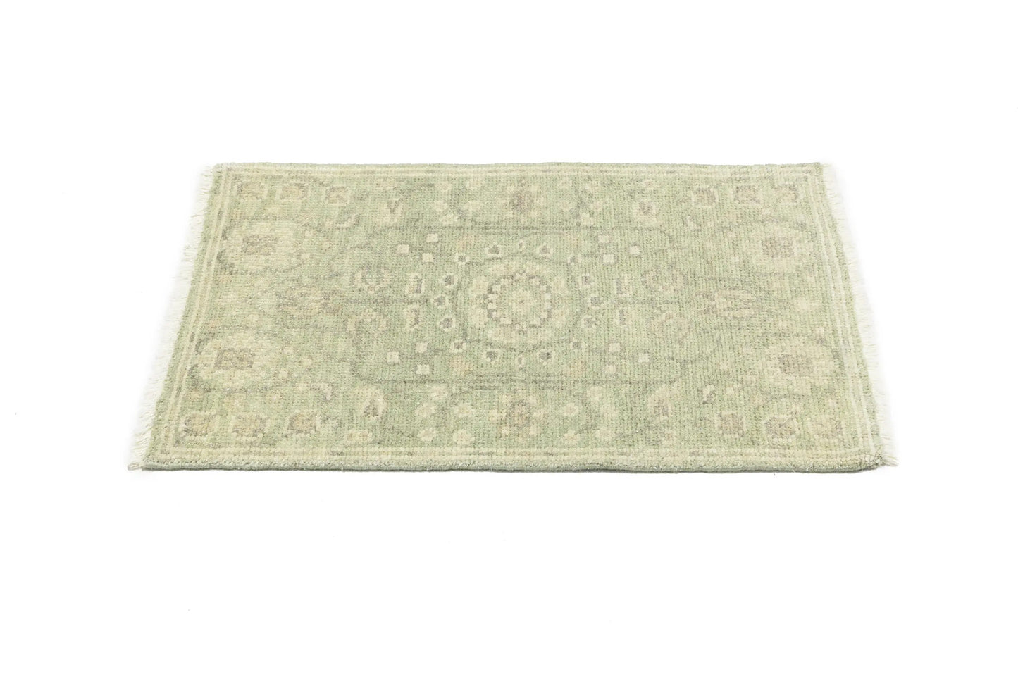 Muted Floral Transitional Area Rug 2X3 ft Bathroom Bedroom Decor