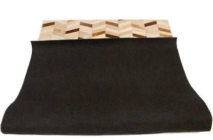 5X8 Ft Brown Cowhide Leather Rug Contemporary
