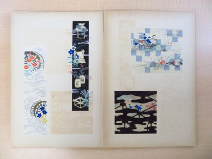Koudou Kawarasaki Woodblock Prints Book Japan Flower Dyeing Weaving Designs