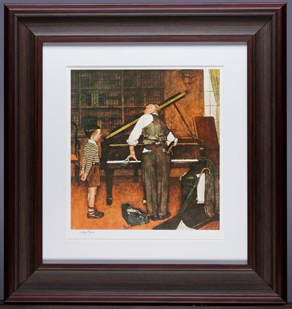 Norman Rockwell Diamond Screening The Piano Tuner Limited Edition Print 176/300