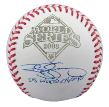 Rudy Seanez Signed/Inscribed 2008 World Series