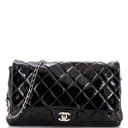 Chanel Clutch With Chain Quilted Patent