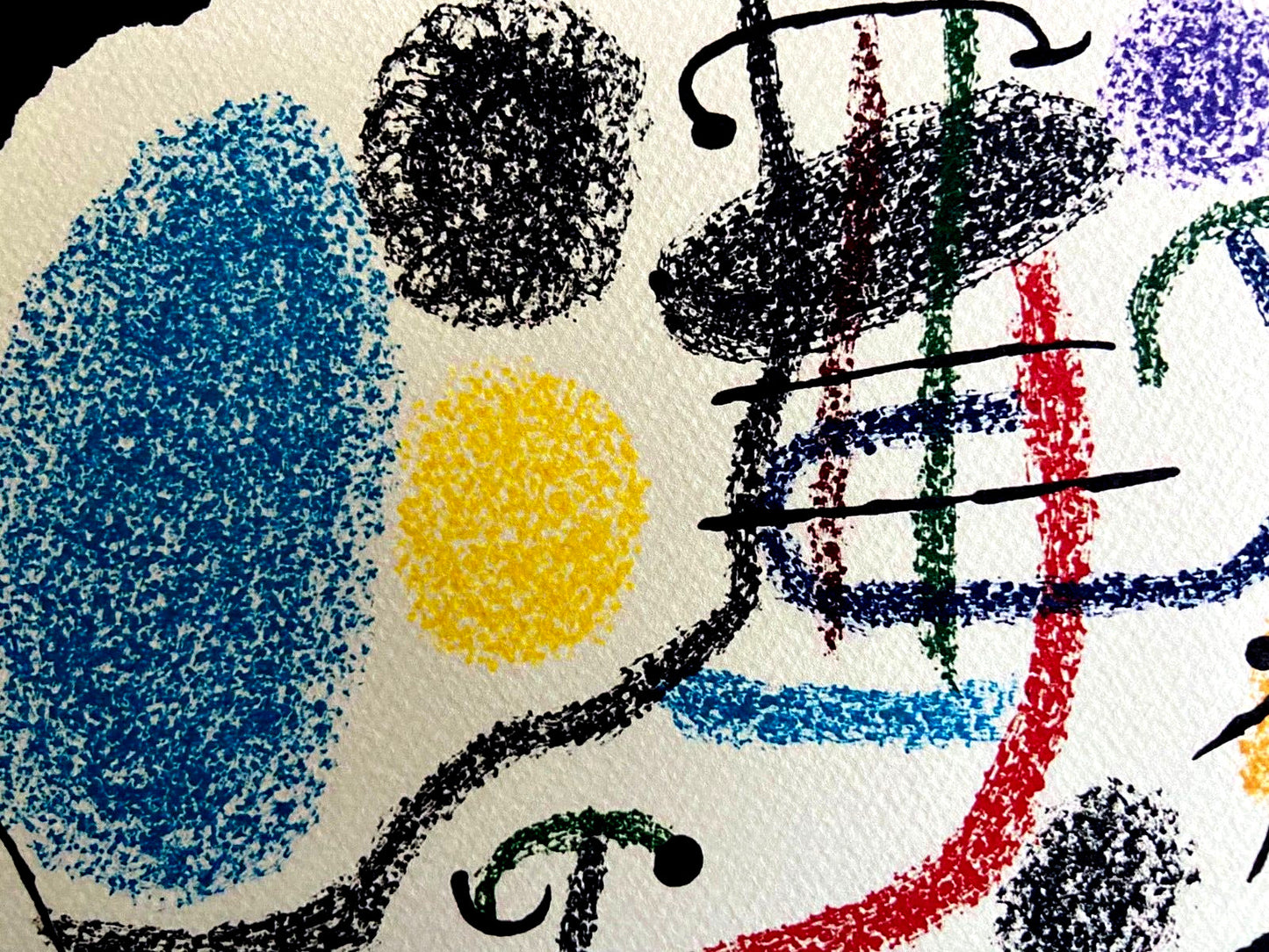 Joan Mir Lithograph Mourlot Paris 1976 Signed Op