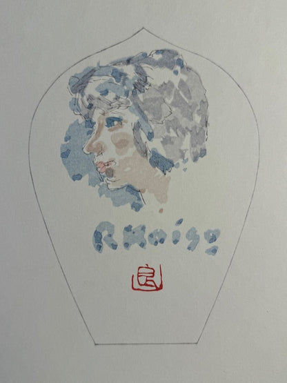 Tomikichiro Tokuriki Sange Japanese Woodblock Print Set Of 6 Flowers & Buddha2