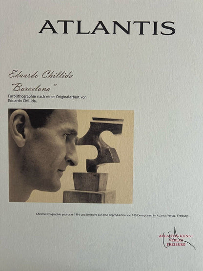 Eduardo Chillida Lithograph Coa Signed Numbered