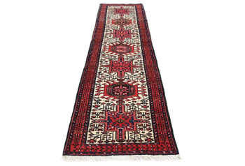 Handmade Vintage Oriental Runner Rug 2'3 X 9'2 Ft