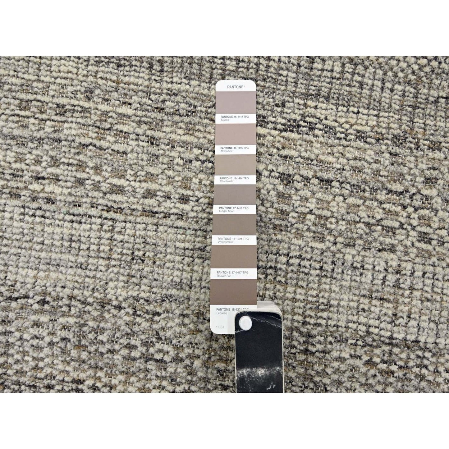 2'7"X6'2" Brown Hand Knotted Rug Pure Wool Oxidized Grass Design Runner