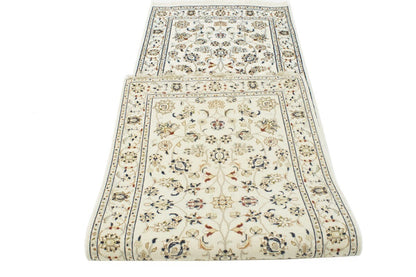 3X8 ft Hand-Knotted Indo-Nain Oriental Runner