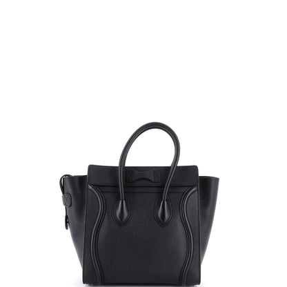 Celine Luggage Bag Grainy Leather Micro