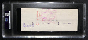 Al Davis Signed/Autographed 1977 Oakland Raiders Check Psa/Dna