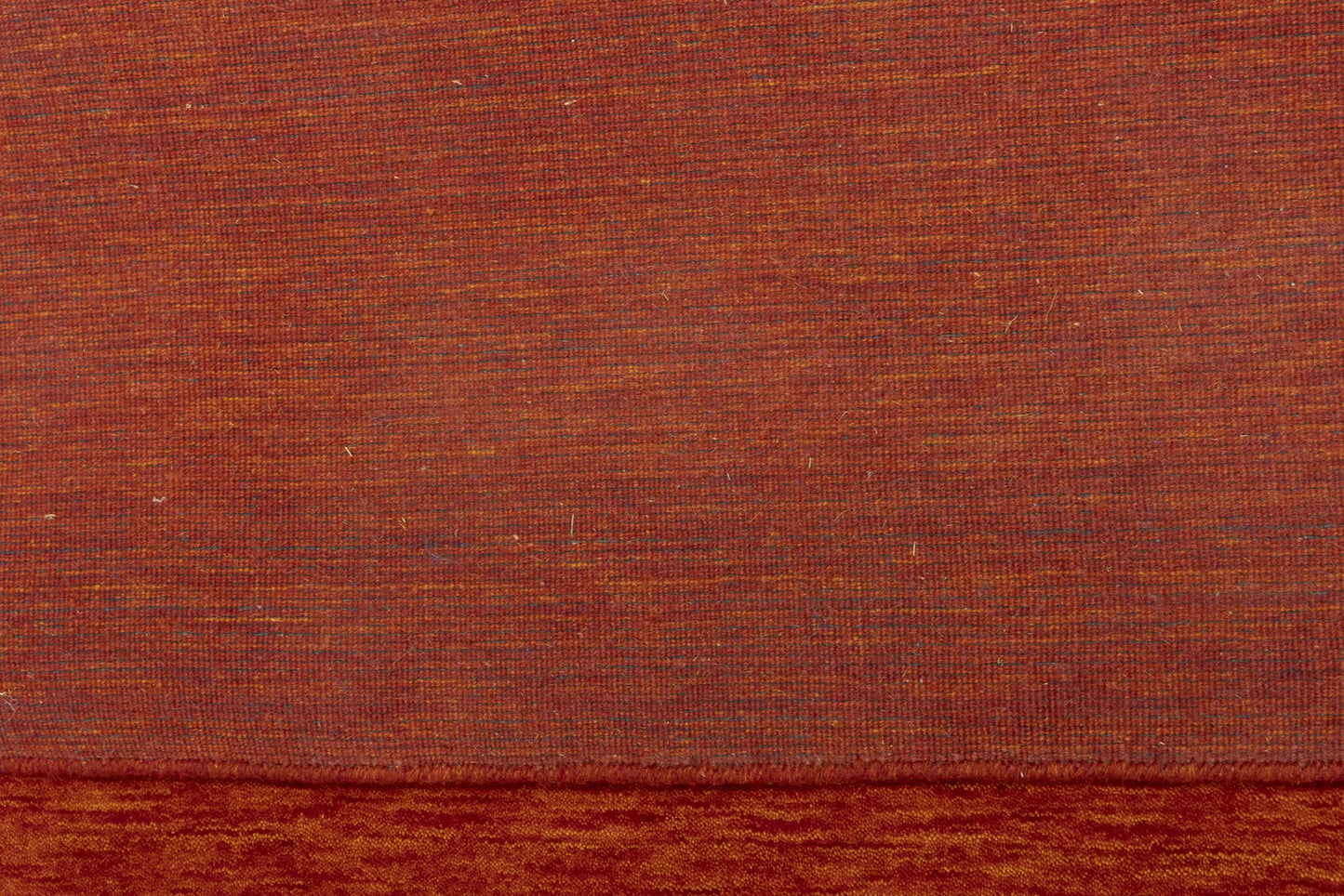 Orange Red Solid Design Hand-Loomed 6X9 Gabbeh