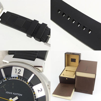 LOUIS VUITTON TAMBOUR in black Q118F quartz