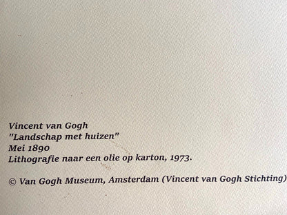 Vincent Van Gogh Museum Lithograph Coa Signed Op