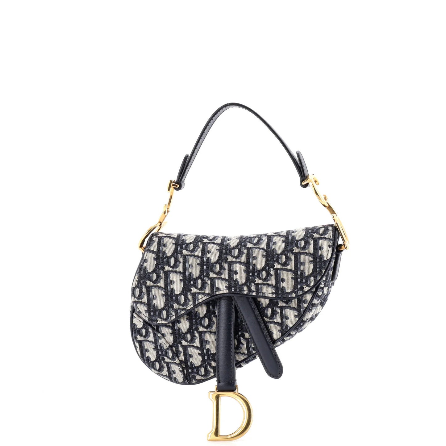 Christian Dior Saddle Handbag Oblique Canvas Mini