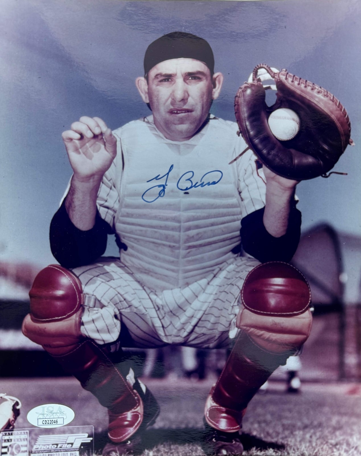 Yogi Berra Autographed 8X10 Baseball Photo (Jsa)