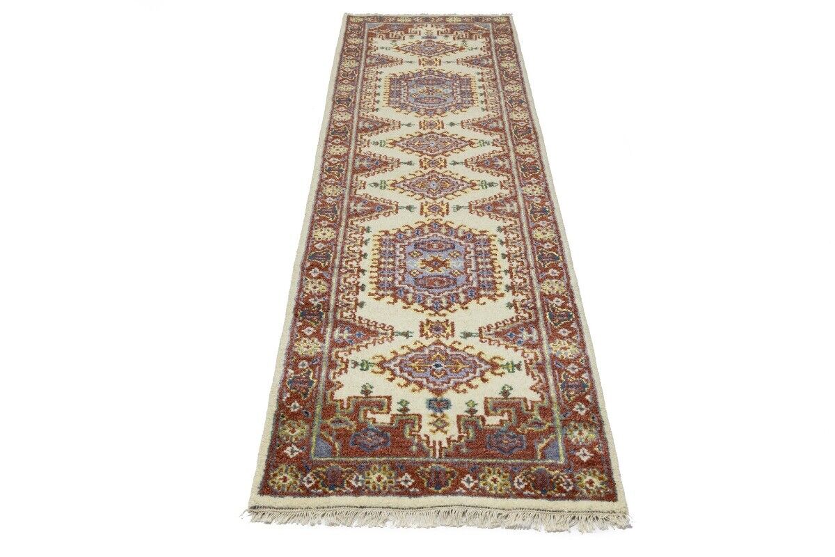 Indo-Viss Tribal Wool Runner Rug Oriental Farmho