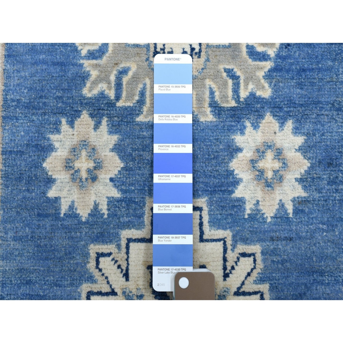 2'6"X9'7" Vintage Look Kazak Wool Tribal Design Hand Knotted Runner Rug