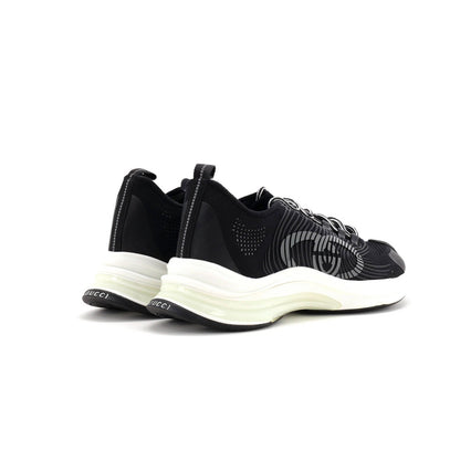 Gucci Men'S Run Sneakers Embroidered Technical Fabric