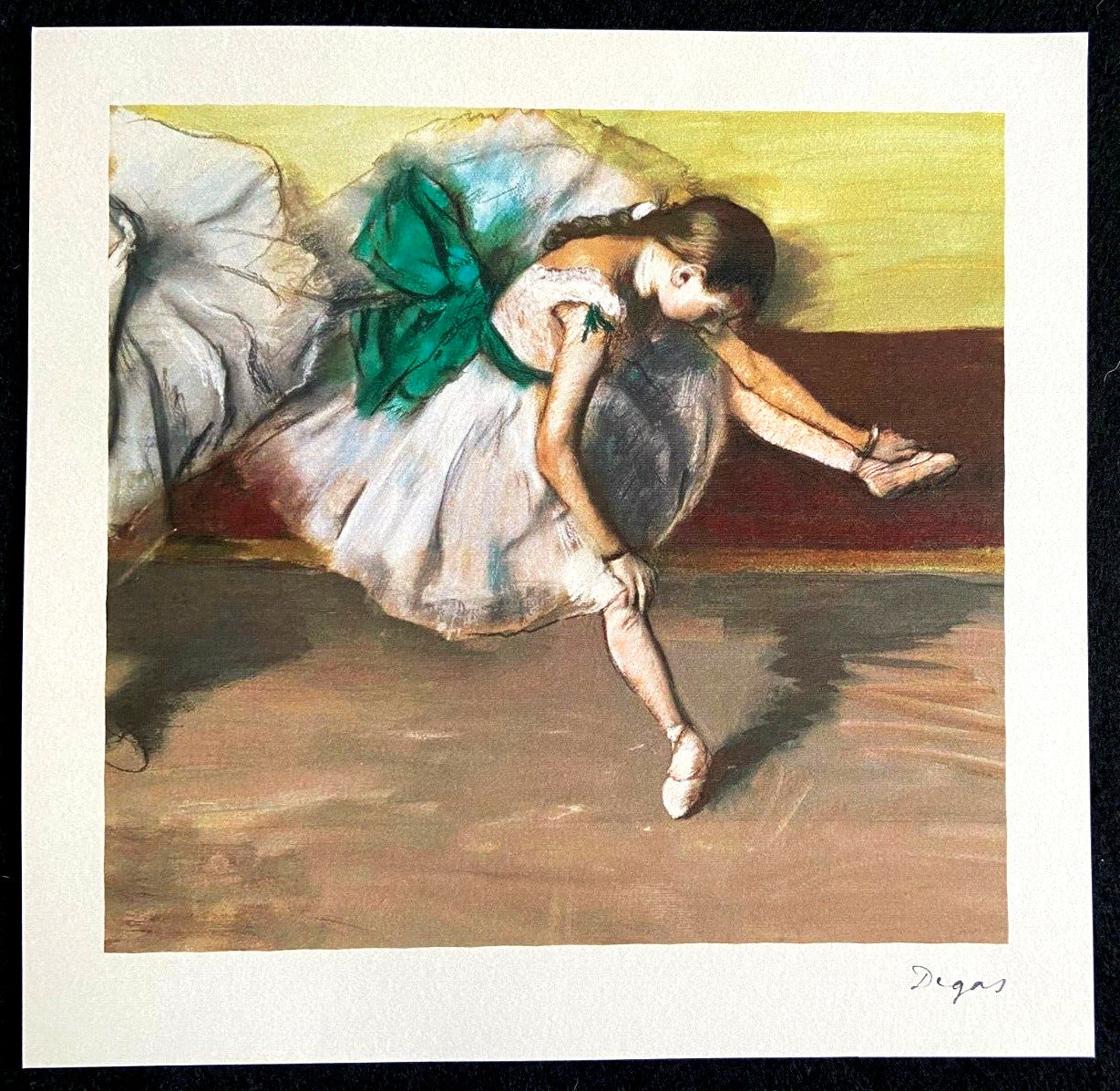 Edgar Degas Lithograph 1943 Coa Mourlot Published Signed Op