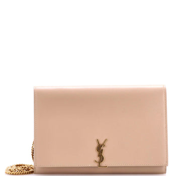 Saint Laurent Classic Monogram Flap Chain Wallet Leather