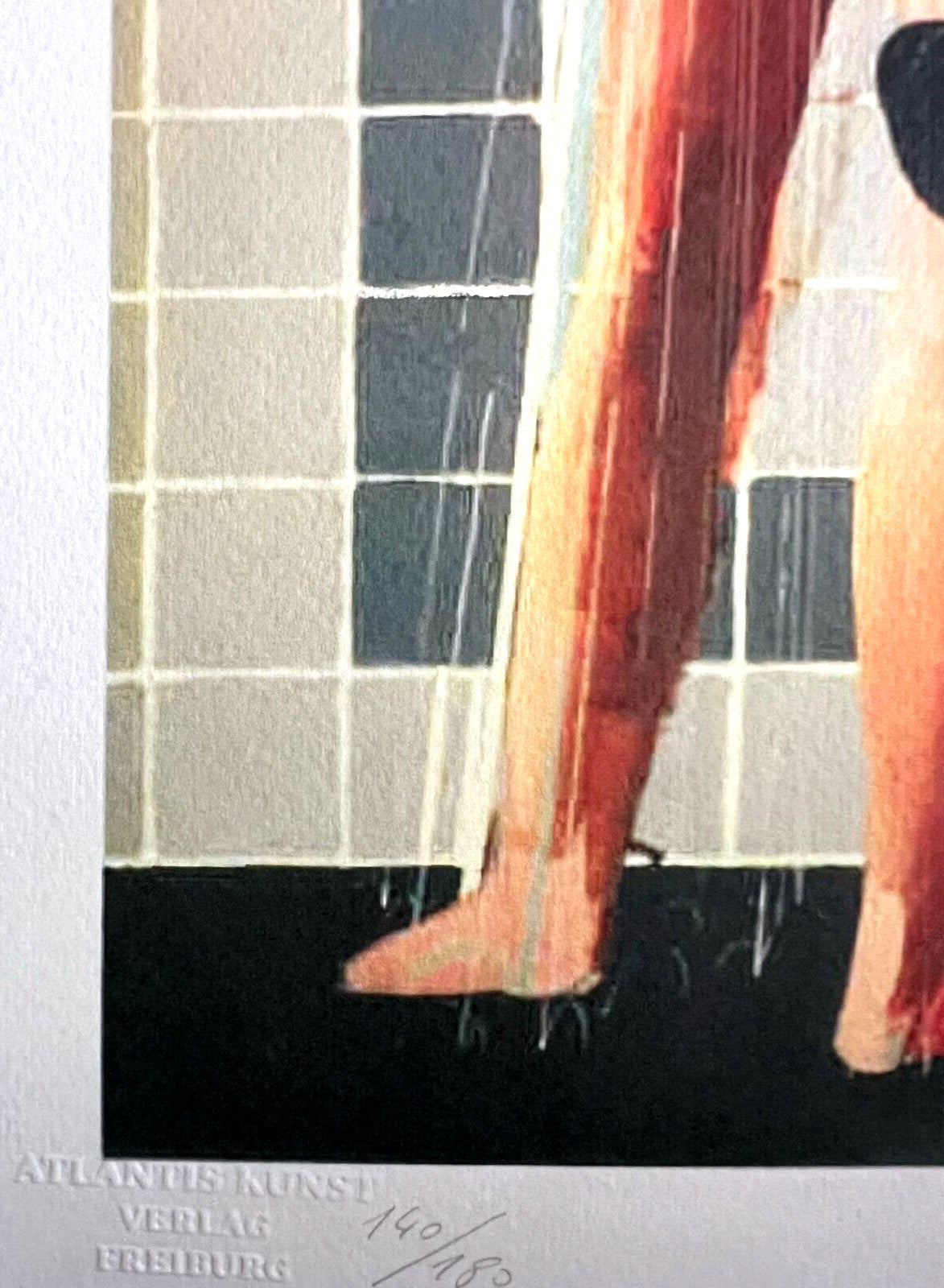 David Hockney Lithograph Coa Signed In Pen