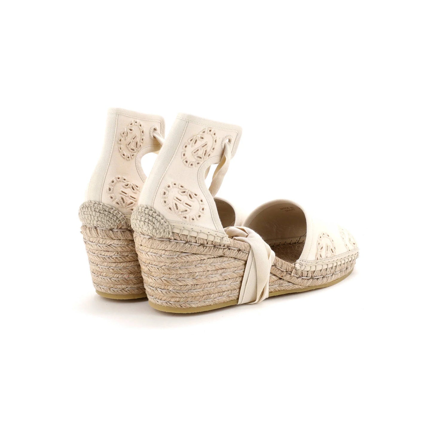 Gucci Women'S Damita Espadrilles Interlocking G Embroidered Canvas