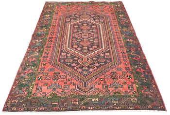 Handmade Vintage Traditional Oriental Rug Floral