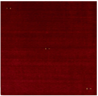Cherry Red Gabbeh Modern Rug Tribal Square